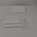 Foogwee 20 Packs Reusable Glass Straws Set, 8.5'' x 10mm Clear Drinking Straws for Smoothies, Shakes, Coffee, Juice, Sodas, Milk, Tea, Cocktails, Set of 8 Straight and 8 Bent with 4 Cleaning Brushes