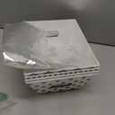 Canlierr 50 Pcs Basket for Gifts Empty Include 12 Pcs 8" x 6" x 3" Basket Empty to Fill with Handles 18 Pull Bows and 20 Clear Plastic Bags for Wedding Birthday Party Gift Wrapping(Golden)