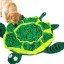 Snuffle Mat for Dogs - Interactive Puzzle Feeding Game for Stress Relief & Foraging Skills | Dog Toys to Keep Them Busy | Small/Medium/Large Dogs Turtle Design (Green)