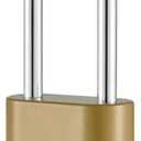 4 Digit Combination Lock, Heavy Duty Combo Padlock with Long Shackle for Outdoor Use,Sheds, Locker, Storage Unit, Gym and Gate