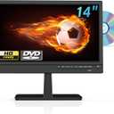 Feihe 14 Inch TV with DVD Player Built-in, HD Flat Screen Small TV DVD Player Combo w/ATSC Tuner/HDMI/USB/AV/VGA Input, Suitable for Kitchen Bedroom RV Camper