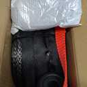 TYT Synthetic Winch Rope Kit - 3/8" x 92' with 27000 lbs Strength, Protective Sleeve, Heavy Duty Hook and Safety Pull Strap for Off-Road 4x4 Vehicles (Black)