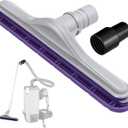 14" Vacuum Floor Brush & Threaded Hose Cuff Kit, Compatible with ProTeam 10 QT & 6 QT Backpack Vacuums, 1.5" Vacuum Hose Adapter Connector, Fits 1.5" OD Wand & 1.5" ID Tubing