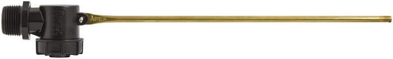 Watts APEX AP Series 3/4" x 1" Black Plastic Piston Operated Acetyl Full-Flow Sleeve Float Valve with Cord and Nipple, UV Stabilized Glass Fiber Reinforced Nylon, Agriculture & Irrigation