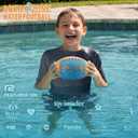 Water Football for Pool & Beach - Best Pool Toys for Kids All Ages - Easy Grip & Soft to Catch Footballs - Fun Outdoor Sports Beach Toys - Pool Gifts for Kids 5 6 7 8 9 10 11 12 + Year Old Boy & Girl
