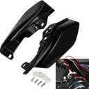 PBYMT Mid Frame Air Deflector Compatible for Harley Touring Road King Street Electra Glide 2009-2024 (Vivid Gloss Black)