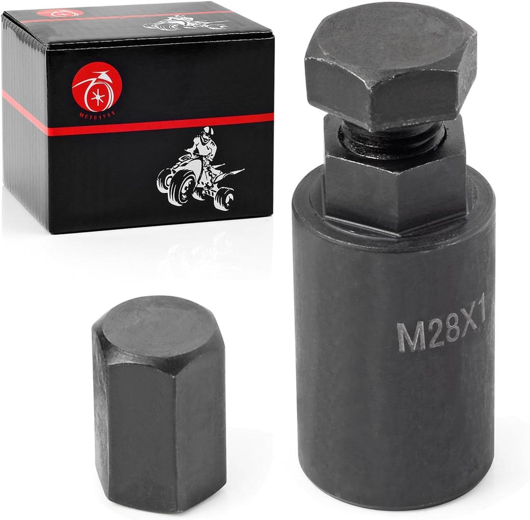 28mm Flywheel Puller Remover bolt Tool Compatible with Honda TRX450ER TRX450R CRF250 R RX CRF450 L R RL RX X For Kawasaki KX250 KX250X KX250F KX450 KX450 X F SR KLX110 L R KLX450R KFX450R