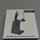 Bluetooth Headset, Wireless Headset with Microphone for PC, V5.2 Computer Headset with Noise Cancelling Mic, USB Dongle, Charging Base & Mute Button for Work, Cell Phones, Computer (Black)