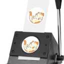 Happizza 2.28in Button Paper Cutter, 58mm Pin Button Cutter Circle Graphic Punch for Button Maker Machine,Photo Machine,Artpaper,Scrapboard Cutting, 58mm-Round