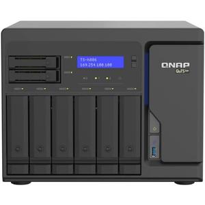 QNAP TS-h886 8 Bay Enterprise NAS with Intel® Xeon® D-1622 CPU and Four 2.5GbE Ports