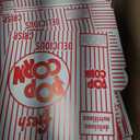 Snappy 4J Red & White Striped Close Top Popcorn Boxes for Movie Night Supplies, Popcorn Containers Bulk, Movie Night Supplies, 2.3 oz. Capacity, 5.75" x 2.5” x 8.5”