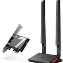 TP-Link WiFi 7 BE9300 PCIe WiFi Card for Desktop PC(Archer TBE550E), Tri-Band Wireless Adapter, Bluetooth 5.4, Multicolor Status LED, Supports AMD/Intel Motherboard, Not Compatible with Windows 10