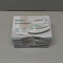 BEAUTURAL Mini Travel Steam Iron for Clothes with Dual Voltage, Temperature Control, Non-Stick Soleplate and Cord Storage, Ideal for Sewing, Quilting and Handcraft (White)