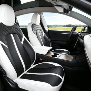 Tesla Model Y Car Seat Covers — Full Set Nappa Leather 2025-2026