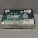 BLOOMWIN Christmas Window Lights Indoor - 2M 160 LED Christmas Window Decorations, Snowflake Curtain Hanging Fairy String Icicle Lights for Xmas Noel Bedroom Holiday Home Outdoor, Cold White USB