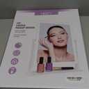 HIEEY Lighted Makeup Mirror, Hollywood Vanity Mirror with Lights, Three Color Lighting Modes, and 5X Magnification Mirror, Smart Touch Control, 360Rotation (17.3in,White,Gift Box)