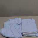 Men's Pajama Set Cotton Pajamas Striped Short Sleeve & Shorts Pjs Sets Sleepwear Summer Lounge Set with Pockets (X-Large, Light Blue)