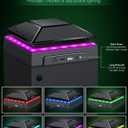 RGB Cooling Fan for Xbox Series X with Dust Filter & 7 RGB LED Light Modes,Auto Fan Speed Adjustable by Temperature,Cooler & Light Independent Touch Switch, Cooling System Horizontal for Xbox Series X
