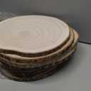 8 Pack 9-10 inch Unfinished Wood Slices for Centerpieces, Large Wood Rounds for Tables Decor, Round Wooden Slabs Wood Slice Ornaments for DIY Crafts and Wedding Decor