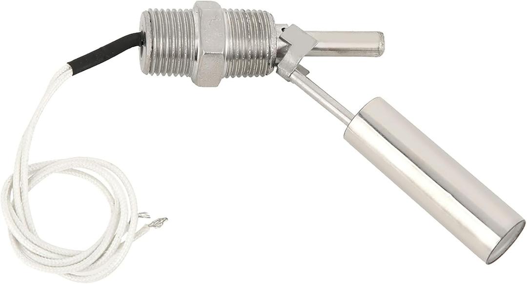 Liquid Water Level Sensor, Side Mounted Float Sensor Switch, Male Thread 1/2 NPT 304 Stainless Steel, Suitable for Liquids of Different Densities, Pressures and