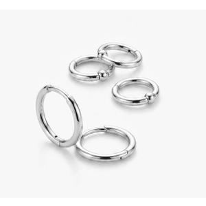 Minimalist Sterling Silver Hoop Earrings