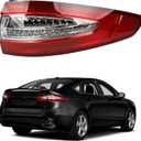 Dasbecan Right Tail Light Assembly Compatible with 2013 2014 2015 2016 Ford Fusion S SE Brake Rear Tail Lamp LED Passenger Side Replace# FO2805110