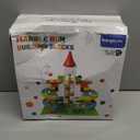 burgkidz Electric Marble Run with Automatic Elevator Lift - STEM Building Toy for Kids Ages 4-8, 102 PCS Construction Set with 10 Marbles & Transparent Track, Compatible with Standard Building Blocks