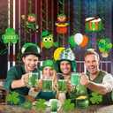 St. Patricks Day Decorations Set- Saint Patricks Day Hanging Swirls, Lucky Green Clover Hanging Banners, Saint Patrick's Day Decor, Shamrock Hanging Ornaments, Irish Party Favors Indoor Outdoor