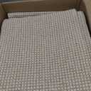 KOZYFLY Runners for Hallways 2x6 ft Washable Kitchen Runner Non Slip Rubber Backed Hall Runners Cotton Entryway Runner Rugs Floor Carpet for Indoor Backdoor Bedroom Kitchen, Ivory/Khaki