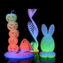 LOVOON 3D Printer Filament Luminous Glow Rainbow PLA,Magic irradiative 3D PLA Filament 1.75mm, for Halloween and Christmas Decorations, Glow-Rainbow 6,1KG(2.2lbs)/Spool