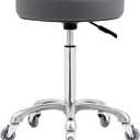 Rolling Stool with Wheels, Heavy Duty 400 lbs Stool for Shop Guitar Lab Tattoo Workbench Medical, Adjustable Swivel Chair (Grey)