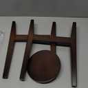 Adjustable Plant Stand with Tray,Indoor Wood Plant Stand Fit 8'' to 12'' Planter,Mid Century Modern Flower Pot Holder Rack(Plant and Pot Not Included) (Walnut)