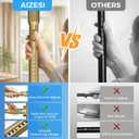 Tension Curtain Rod 41-126 Inch(4-10Ft),1.26'' Diameter,Long Heavy Duty Adjustable No Drill Shower Curtain Rod for Windows, Balcony, Room Divider Gold