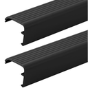 Briwooody 2 Packs Residential Threshold Cap 36'' Traditional Fixed Vinyl Cap Exterior Door Threshold Replacement for Residential Entry Door(Black)