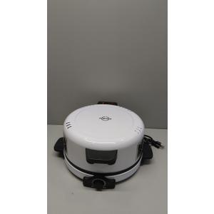 12" Electric Pizza Oven-Countertop Pizza Maker with Temperatures Control, Perfect for Pizzas/Pancake/Quesadillas/Cookies (White)