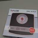 Taylor Battery Free Analog Scales for Body Weight, 330LB Capacity, Easy to Read Large 4.25-inch Dial, 10.3 x 10.6-inch Vinyl Mat Platform, Black