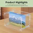 10 Pack Acrylic Fridge Magnetic Frame, 2.36x3.54 Inch Double-Sided Refrigerator Magnet Picture Frames, Acrylic Photo Picture Frames, Clear Fridge Magnetic Photo Frame for Mini Instant Photos