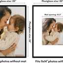 Americanflat 20x26 Picture Frame with Polished Plexiglass - Use as 11x14 Frame with Mat or Display 20x26 Photo Without Mat - Streamline Collection - Thin Border Picture Frames for Wall - Black