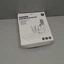 Travel Bottle Brush, Travel Bottle Cleaner Kit with Bottle Drying Rack, Transparent Coffee