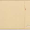 MOSISO Laptop Case 16 inch, 15-15.6 inch Laptop Sleeve Compatible with MacBook Pro 16 M4 M3 M2 M1, HP Acer Dell Lenovo ASUS Notebook, Polyester Vertical Computer Sleeve Bag with Pocket, Camel