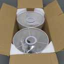 VONLUCE Wall Sconce Set of 2, Plug in & Hardwired Swing Arm Wall Lamps, Adjustable Wall Mounted Lighting Fixtures, Modern Wall Lights with Black Base White Fabric Shade for Bedside, Hallway, Study