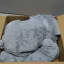 Niuniu Daddy 20" | 3.3 Pound Weighted Cat Stuffed Animals for Kids, Weighted Cat Plush Toy for Toddler Teens Adults, Large Grey Kitty Plushies Pillow with Soft Fur for Present Christmas Birthday (Medium)