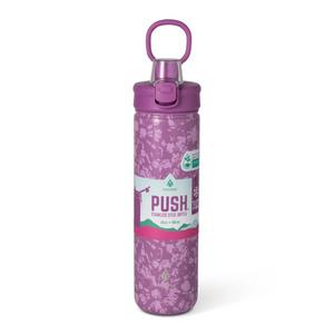 Manna™ Push™ Stainless Steel Bottle - Purple