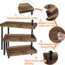 Serving Tray for Party, Cupcake Stand 3 Tiered Tray Stand Rotating Tiered Serving Tray Dessert Table Display Set Reusable Tiered Serving Platters for Cupcake, Veggie Fruit, Cookies, Dessert