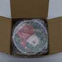 Christmas Coasters with Metal Holder Vintage Santa Drink Coasters Coasters Round Absorbent Ceramic Stone Coaster for Home Kitchen Table Decor Set of 6