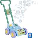 BLUEY Bubble Lawn Mower for Toddlers, Bubble Blowing Machine with Sound for Indoor and Outdoor Gardening Toy, Plays Bluey Music, Birthday, Party Favor for Preschool Girls and Boys