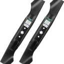 GICOOL 942-04244A Mower Blade for Cub Cadet Enduro XT1-46 XT2-46 ZT1-46 LT46 LX46 LTX1045 LTX1046 RZT46, Replace 942-04244A 942-04244 942-04290 742-04244, 6-Point Star, 2-Pack