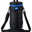 JJC Deluxe Large Camera Lens Carrying Case Bag for Sigma 150-600mm f/5-6.3 DG OS HSM | C, Tamron SP 150-600mm f/5-6.3 Di VC USD G2, RF 800mm f/11 IS STM, JBL Xtreme and lenses below 4.9 x 11.4''