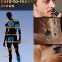 Beard Trimmer for Men,Manscape 3-in-1 Electric Razor Groin Groomer,IPX7 Waterproof Wet/Dry,Versatile Body Hair Trimmer for Ball/Beard/Nose,USB Rechargeable & Nose/Shaves Head,Christmas Gifts for Men