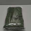 DriftAway Double Layer Linen Blackout Tie Up Curtains Thermal Insulated Fully Lined Balloon Roman Shade Bathroom Window Adjustable Rod Pocket for Small Window 39 Inch by 55 Inch Olive Green